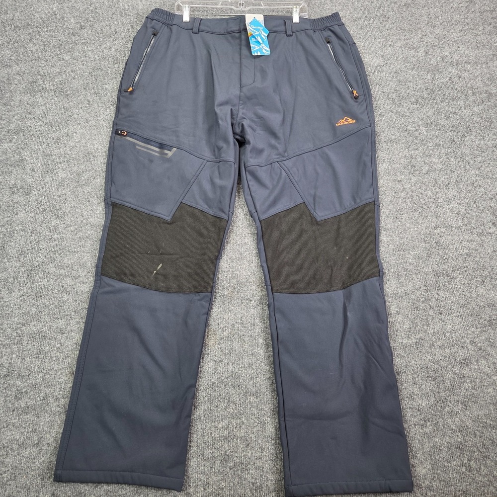 Men's‎ Thermal Hiking Pants Softshell Waterproof Winter Outdoor Ski Snow Sz 40